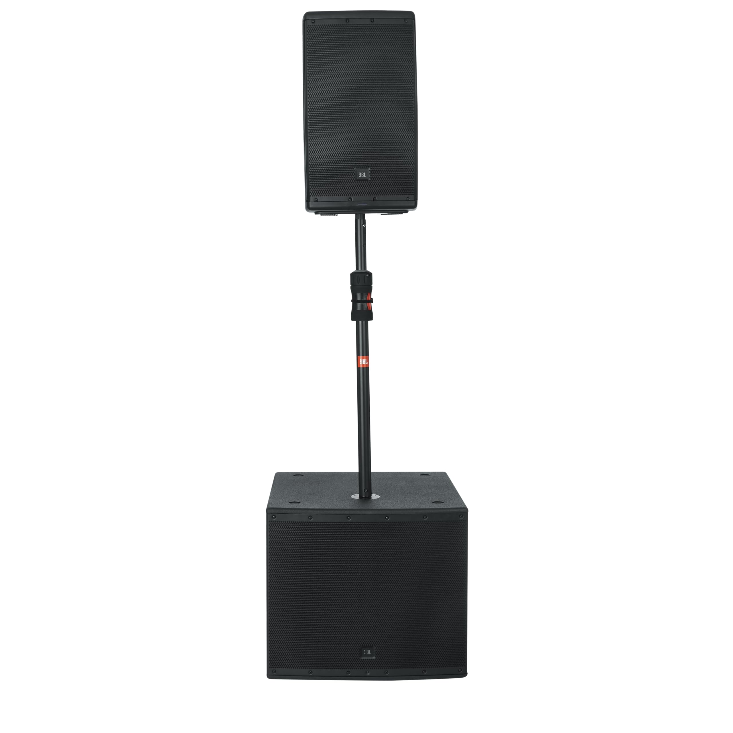 JBL Bolsas Deluxe Sub Pole con Ajuste automático de Altura asistido por pistón; par de (2) con Bolsa de Transporte (JBLSUBPOLEPROSET)