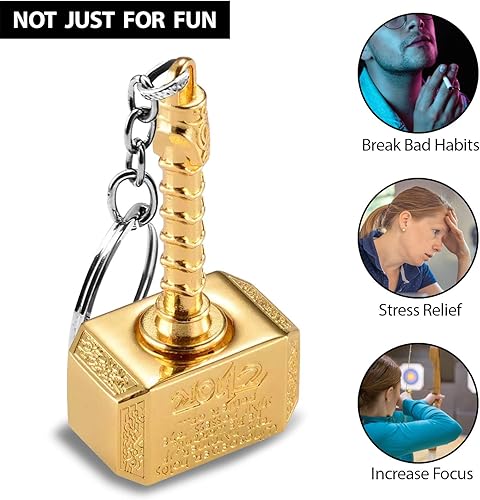 Miniatura 3 de 365Home Metal Hammer Keychain Hammer Key Ring, Cool Gifts for Men, Husband, Boyfriend