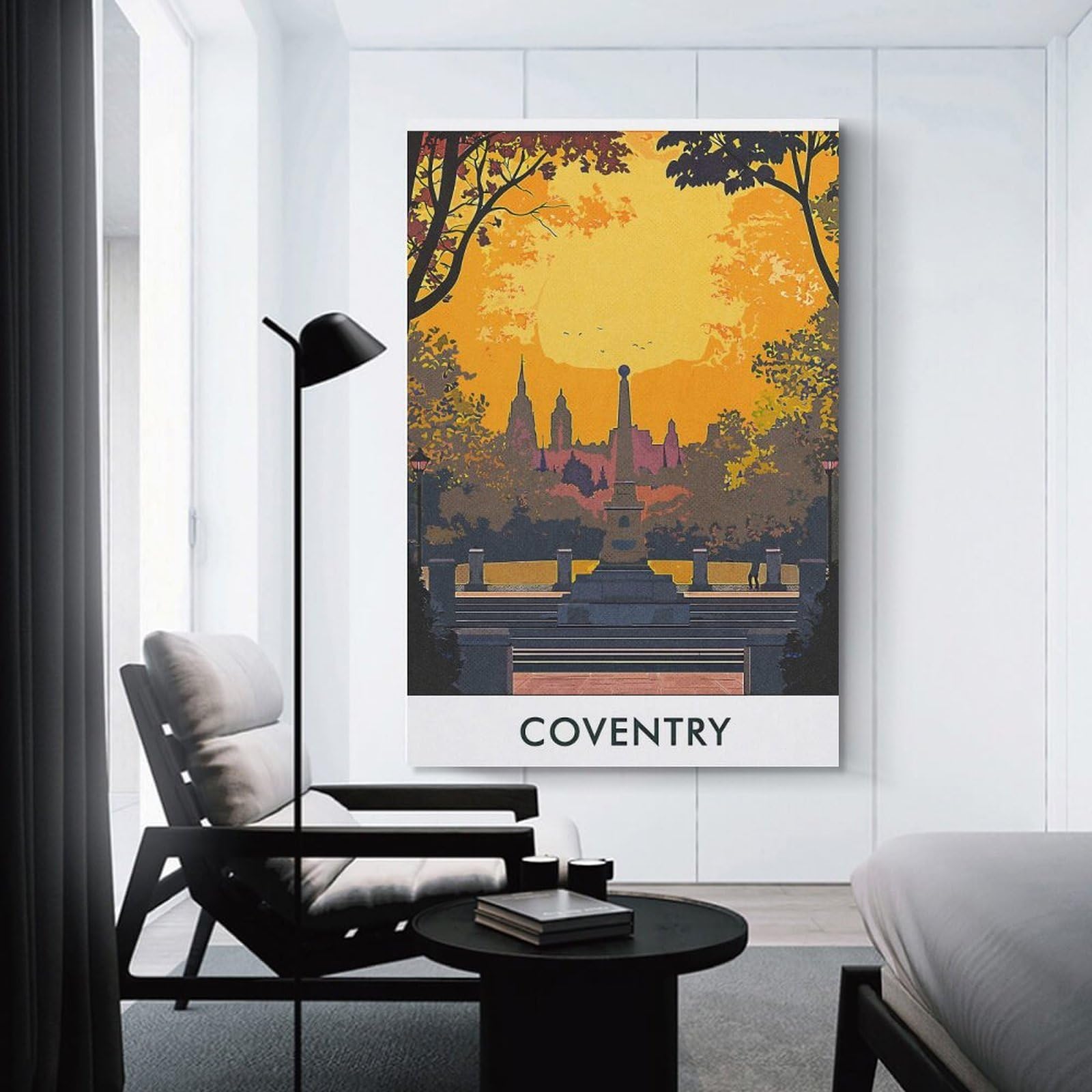 Junmoney Coventry Cityscape Home Decor Wall Art 20x30inch(50x75cm), for Lounge, Bedroom Or Personal Spaces, Gift Idea for Housewarming And Birthdays
