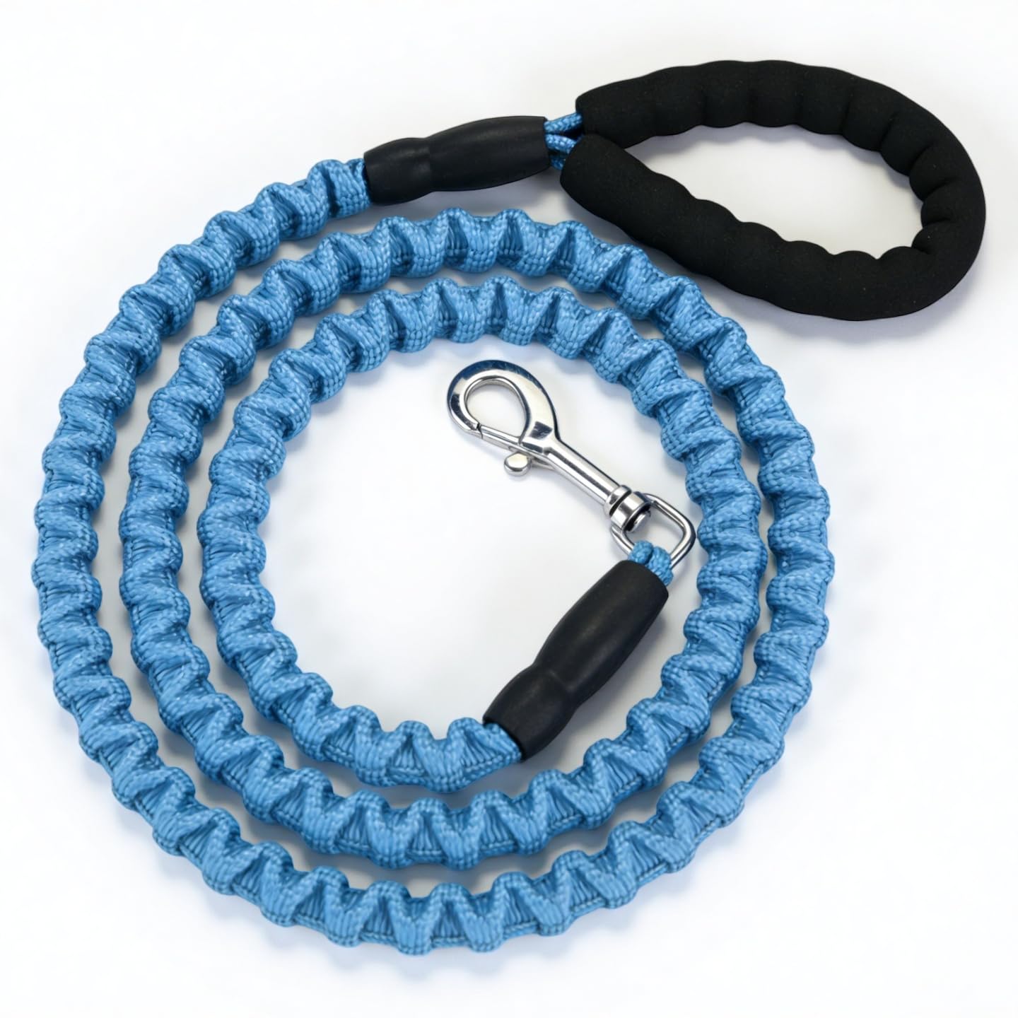 Bungee Dog Leash with Elastic Stretch Design, Durable Nylon Dog Lead for Medium Large Dogs, Comfortable Padded Handle, Tangle-Free Training Walking Leash - 1