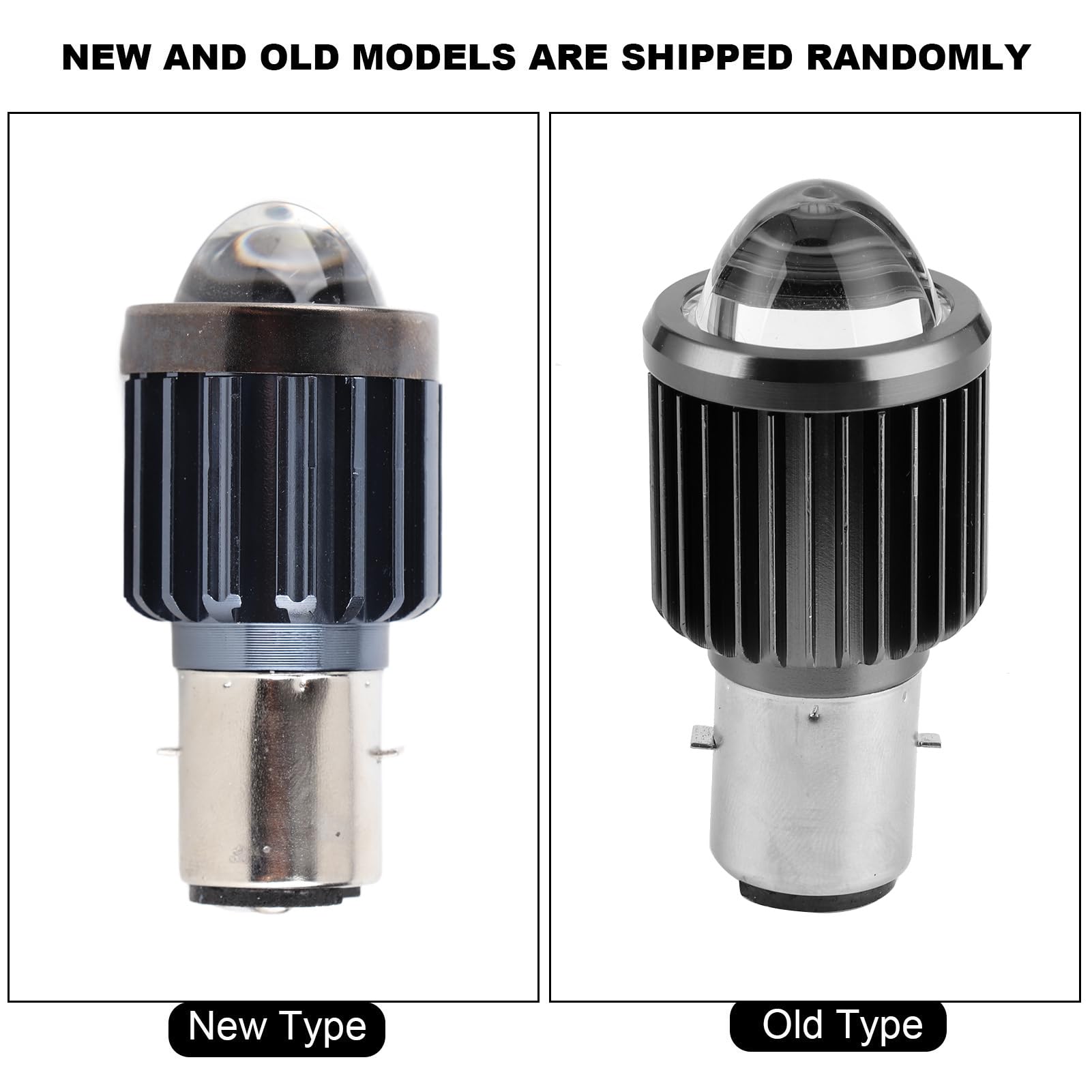 Faro LED para Motocicleta BA20D, Focos Brillantes para Moto de 3500lm, 6000K, Color de Luz Blanca