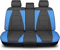 Vista 10 de FH Group Juego de fundas para asientos delanteros de piel sintética - Fundas para asientos de automóvil para asiento con respaldo bajo, ajuste