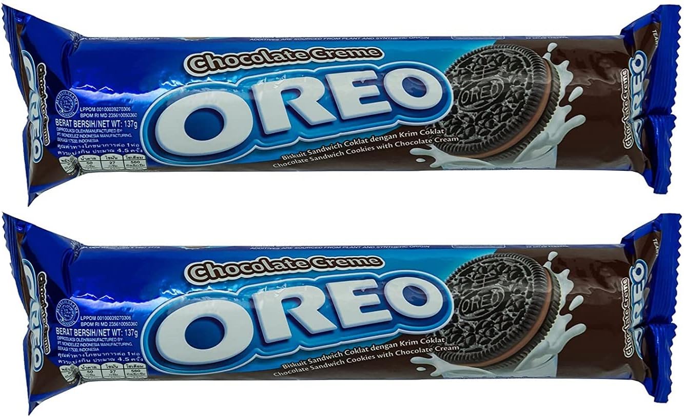 Oreo Chocolate Creme Sandwich Cookies 133g Pack Of 2 (Imported)