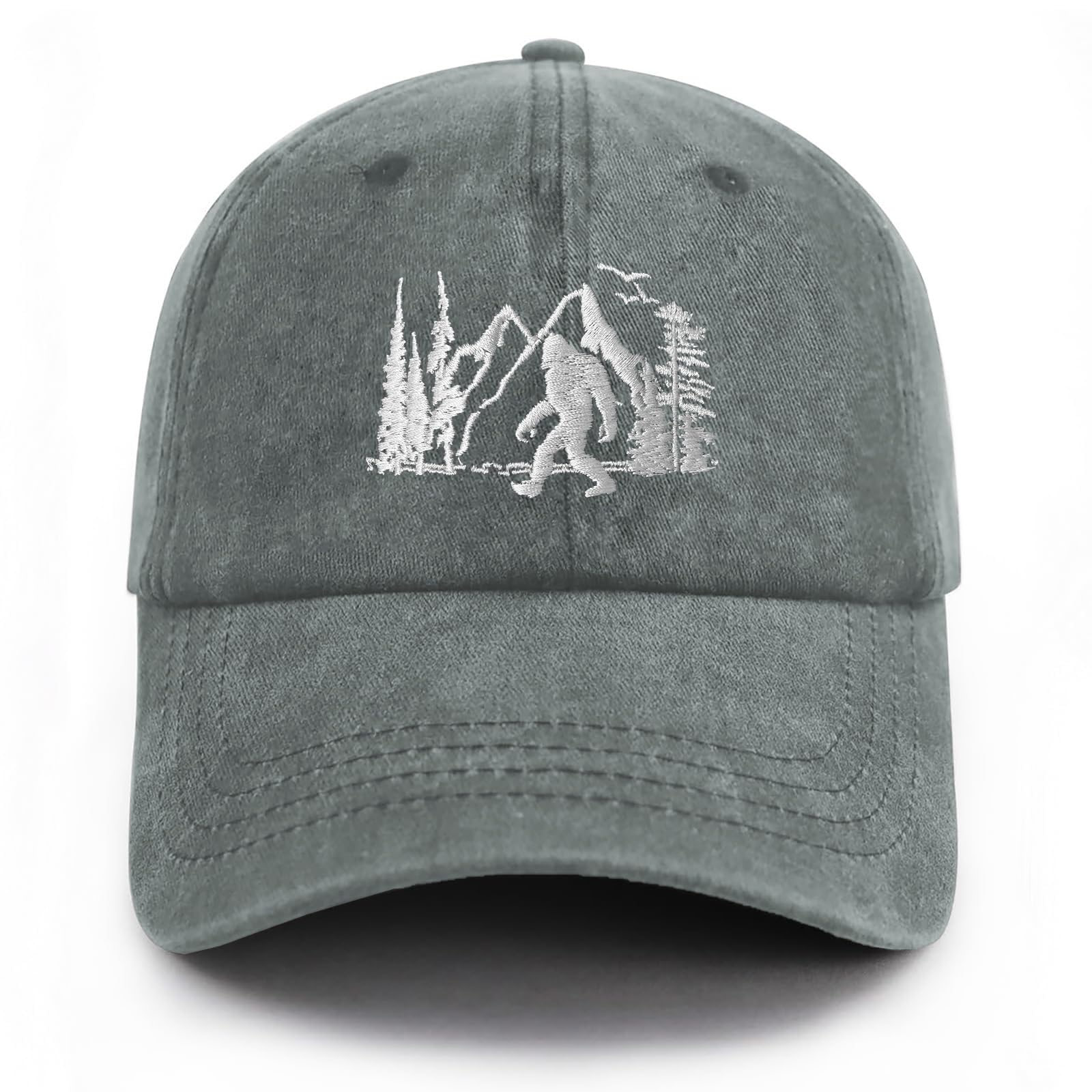 Gaakvrr Bigfoot Hats for Men Women, Funny Adjustable Embroidered Big Foot Sasquatch Baseball Cap, Wild Bigfoot Trucker Hat