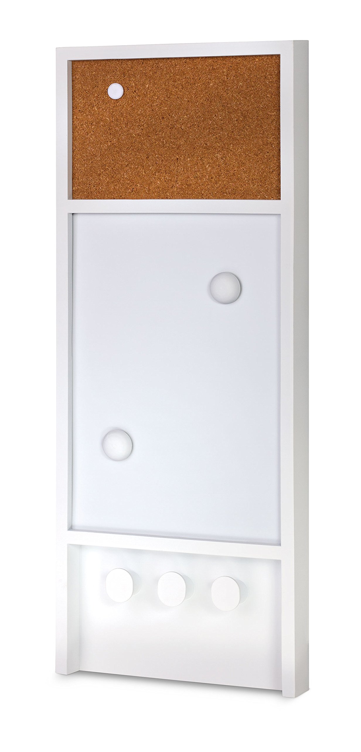 Key Holder Magnetic Message Board Hanging Dry Erase Cork Board