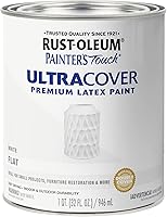 Vista 88 de Rust-Oleum Painter's Touch 1979502 - Pintura de látex, color negro brillante, 1 cuarto de galón