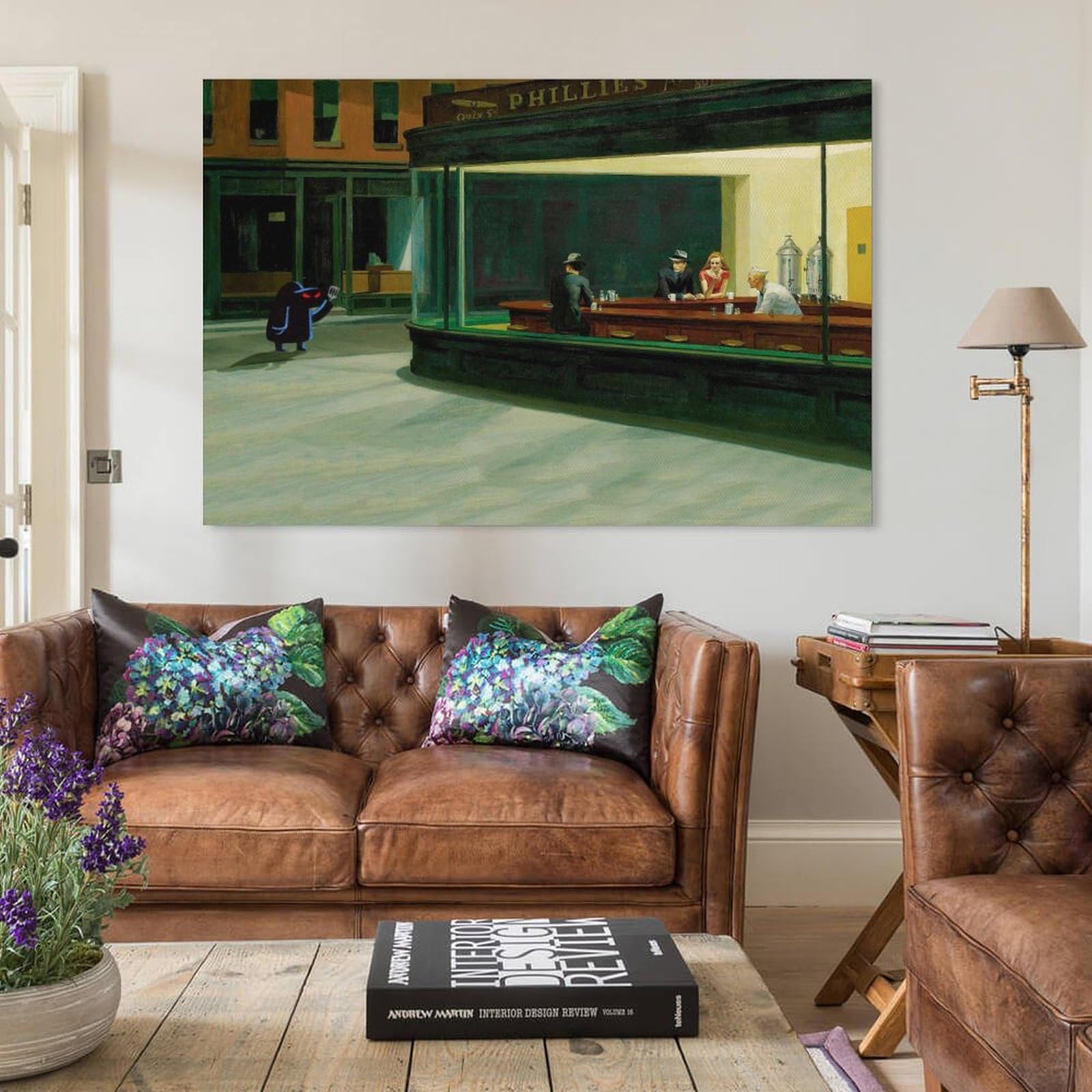 Amazon.co.jp: エドワード・ホッパー・ダイナーによるナイトホークス