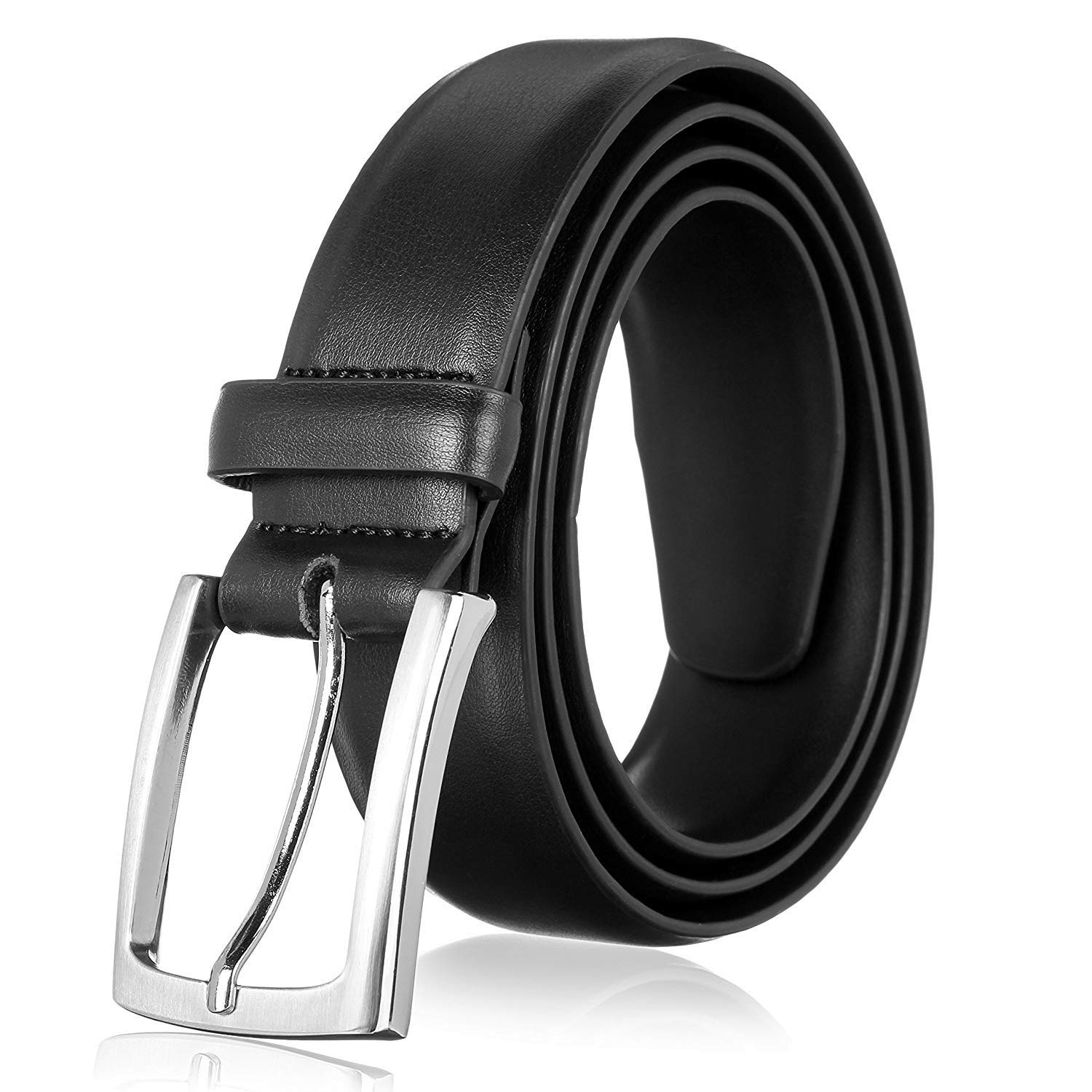 KM Legend Mens Genuine Leather Dress - Classic & Fashion For Work Business And Casual Belt