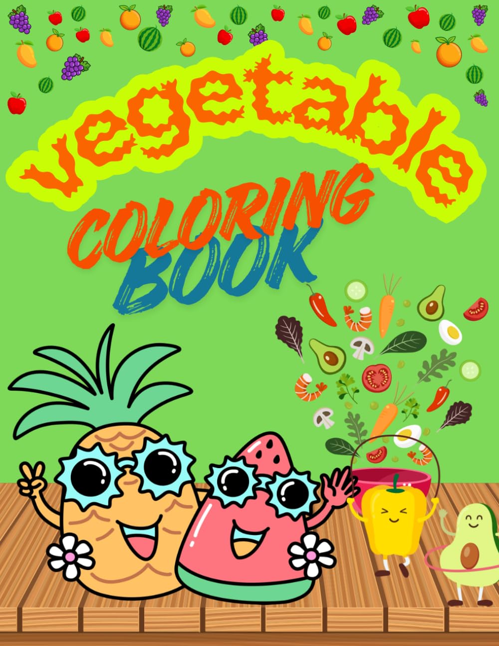 Vegetable: Coloring Book for Kids