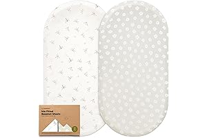 Cozy and Snug: 2-Pack Viscose Bamboo Mockingbird Bassinet Sheets