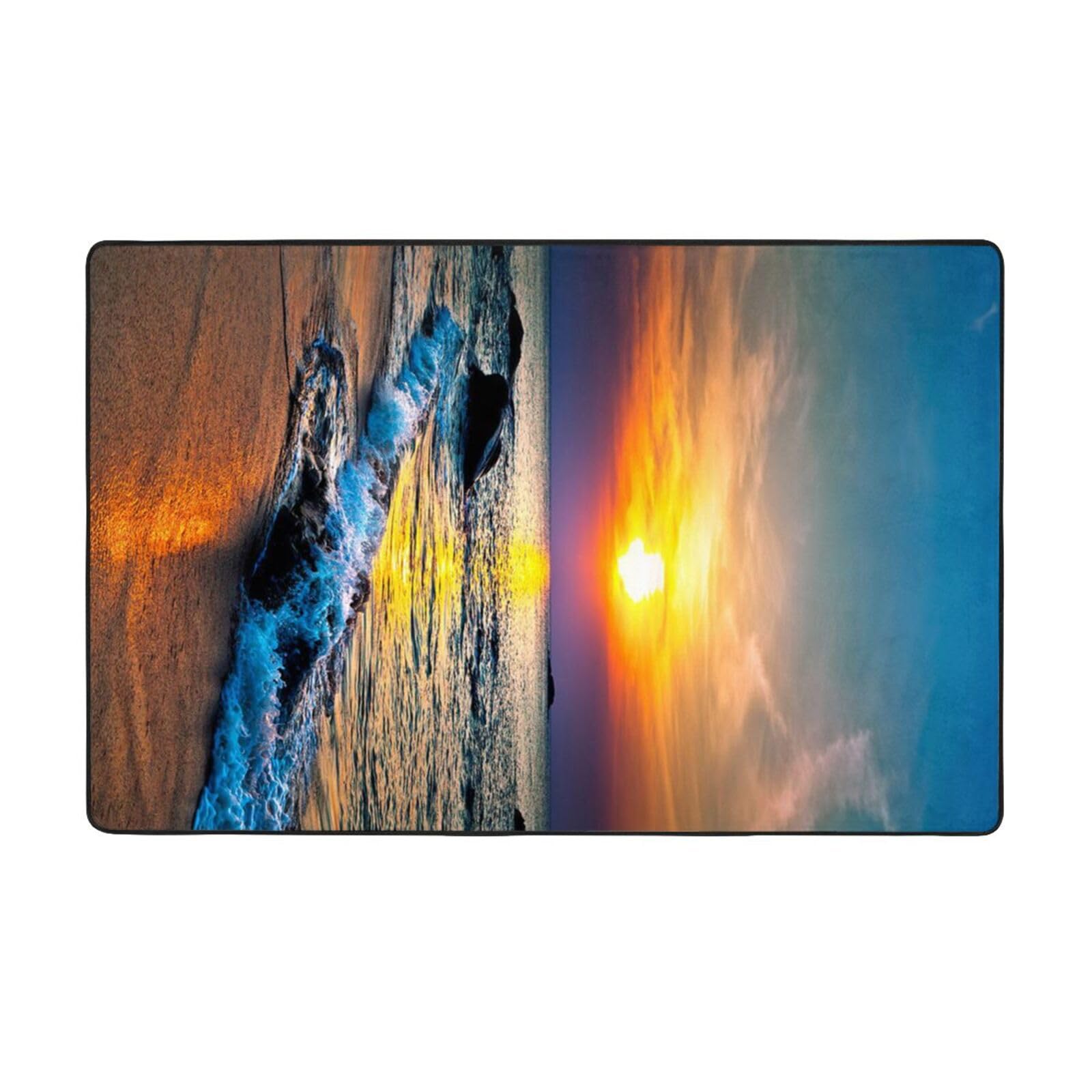 Tapis lavable antidérapant grand format contre les sols froids et glissants