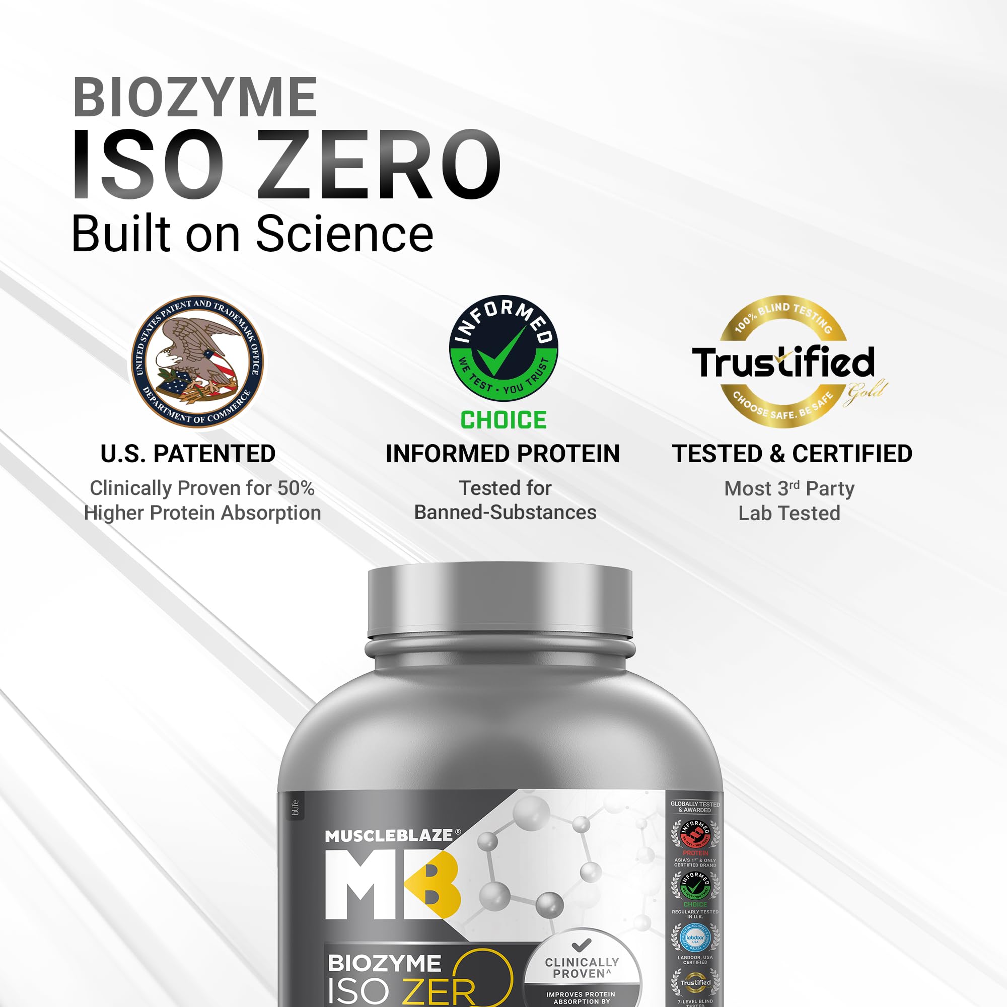 MuscleBlaze Biozyme Iso-Zero Whey Protein Isolate Powder, 2kg (4.4lbs) — Amazon image 4