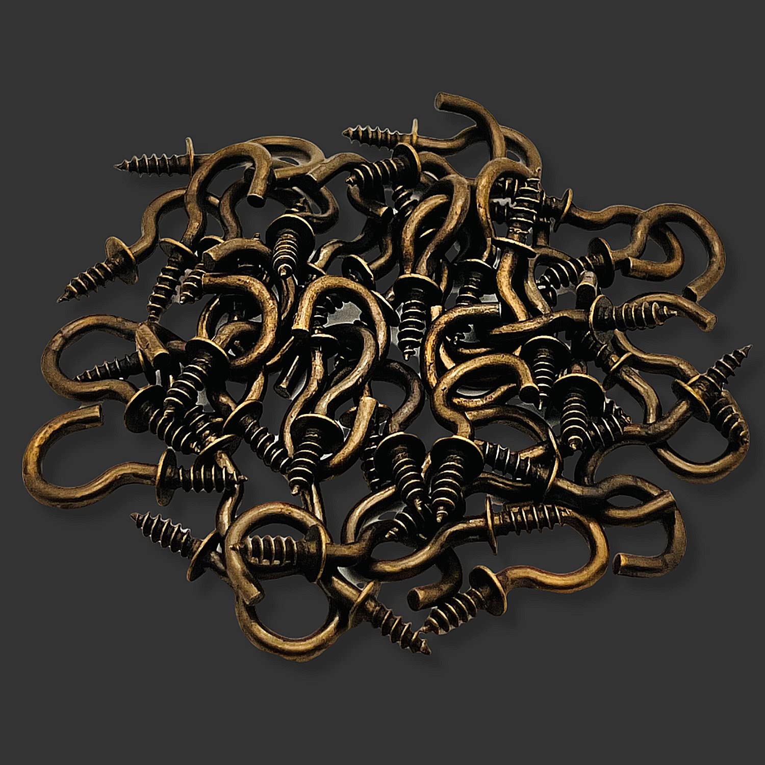 Lot De 120 Crochets à Visser De 1,27 Cm En Métal Nickelé, Crochets De