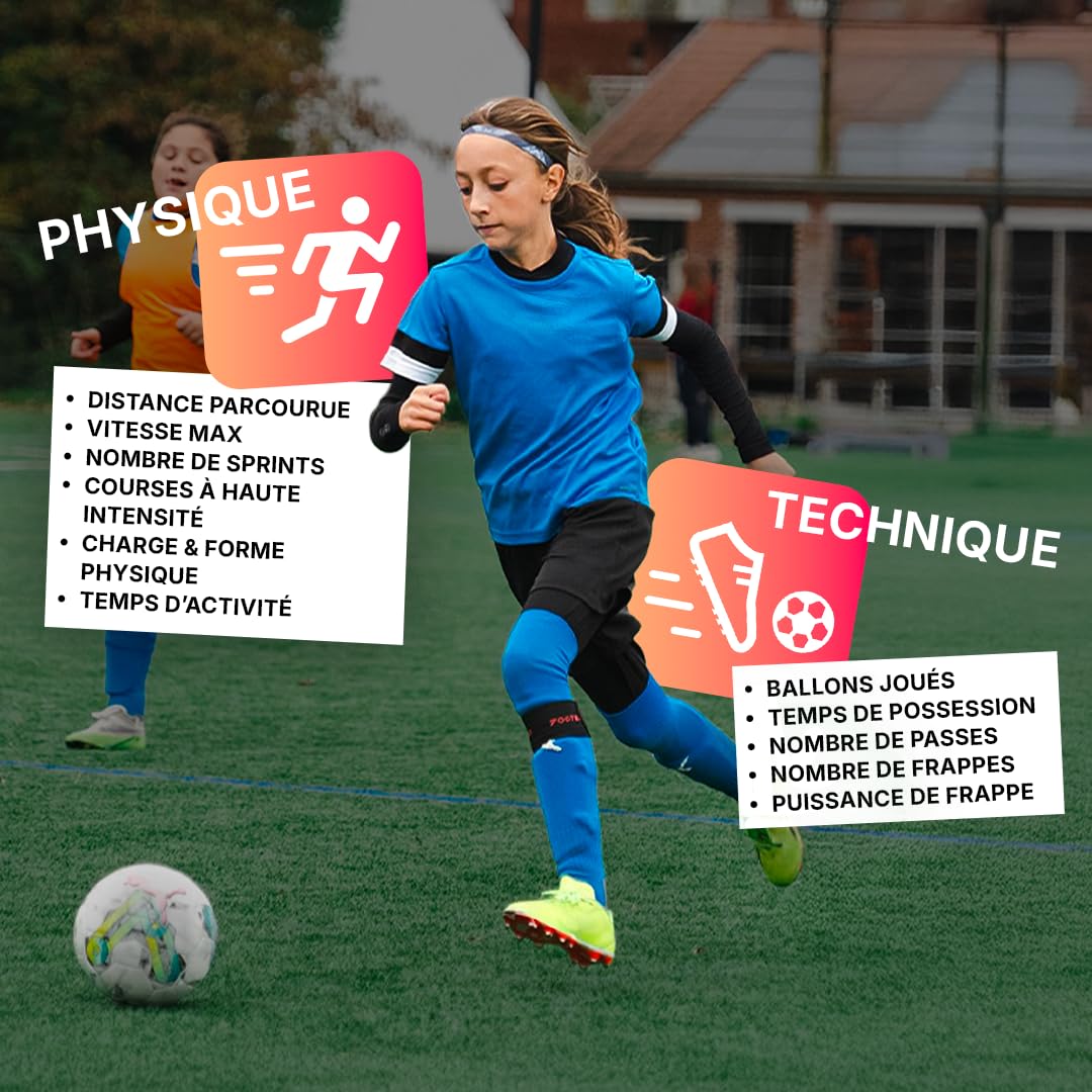 Footbar Meteor – Tracker d’activité pour Football. Analyse statistique, Performance et Style de Jeu. Compatible iOS & Android