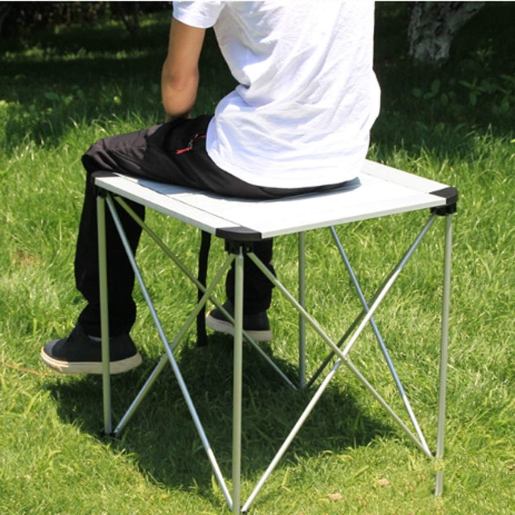 ZHYH Aluminum Folding Table Outdoor Portable Folding Picnic Table Light Barbecue Table : Patio, Lawn & Garden