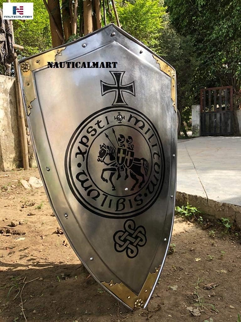 Knights Templar Armor Shield Silver