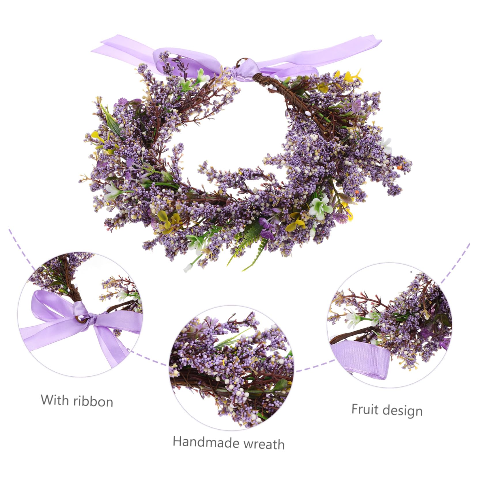 VICASKY 4 Pezzi Sposa con Fiori Artificiali Realistici Fascia Cerimoniale per Matrimonio Feste e Foto Accessorio per Ragazze e Damigelle Stile Hawaiano