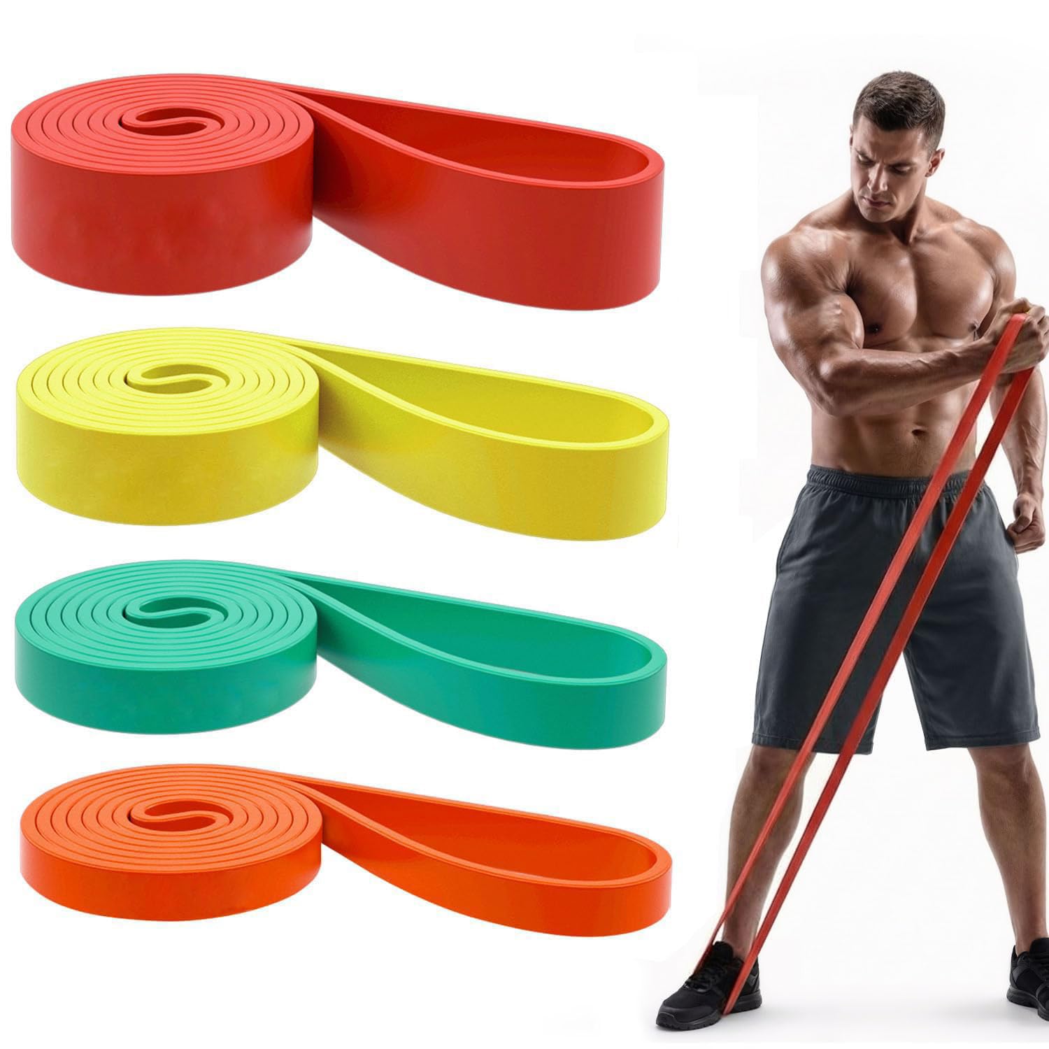 Pull Up Bands, Resistance Bands Set, Exercise Workout Bands for Men & Women, Ideal for Body Stretching, Physical Therapy and Muscle Training — Amazon image 7