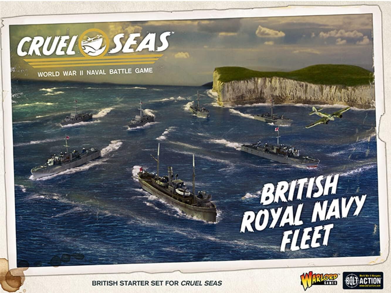 Cruel Seas Warlord British Royal Fleet 1:300 WWII Naval Military Wargaming Plastic Model Kit 782611001