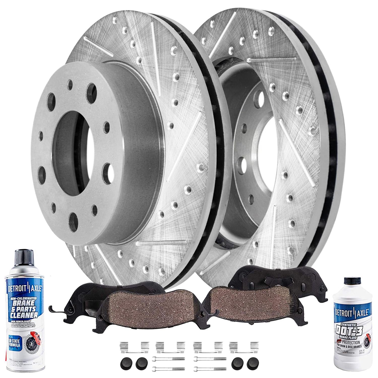 Detroit Axle - 6pc Front Brake Kit for 2014-2024 Ram ProMaster 1500 2500