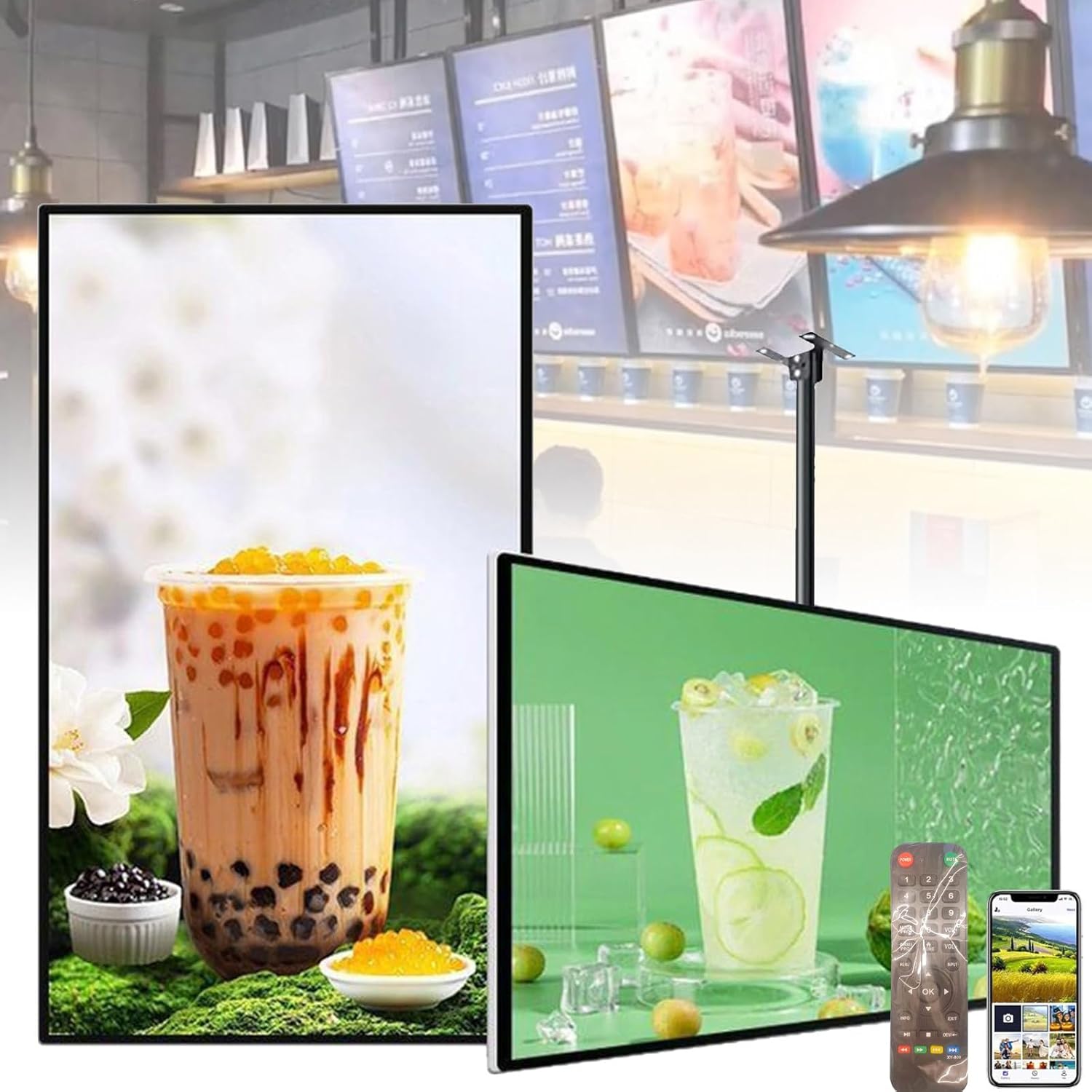 21.5/32/43/50/55″ Ultra-Thin Led Display, Smart Split Screen ...