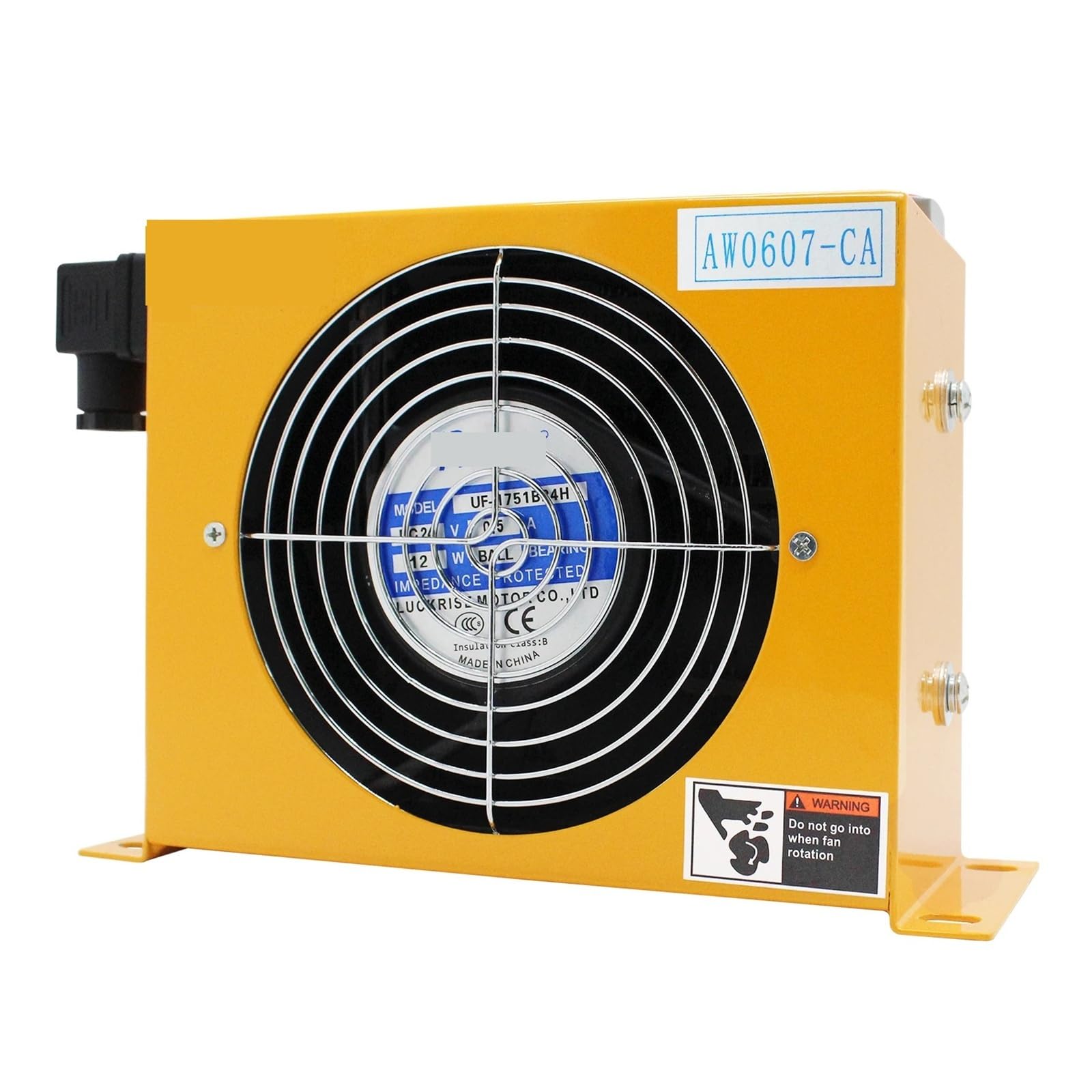 Hdxaew Dc12v Aw0607t-Ca 40L/Min Air Cooler Radiator Sheet Cnc Machine Hydraulic Oil Reduction High Temperature Oil Fan Multiple Uses(Dc12v)