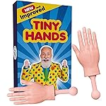 DR DINGUS Tiny Hands (1 Pair - New) - Most Realistic Looks & Feel - Little Small Mini Stick Puppet - Make Anyone Laugh - Pocket Sized Hilarity and Big Laughs - TikTok Famous - Friend & Family Fun