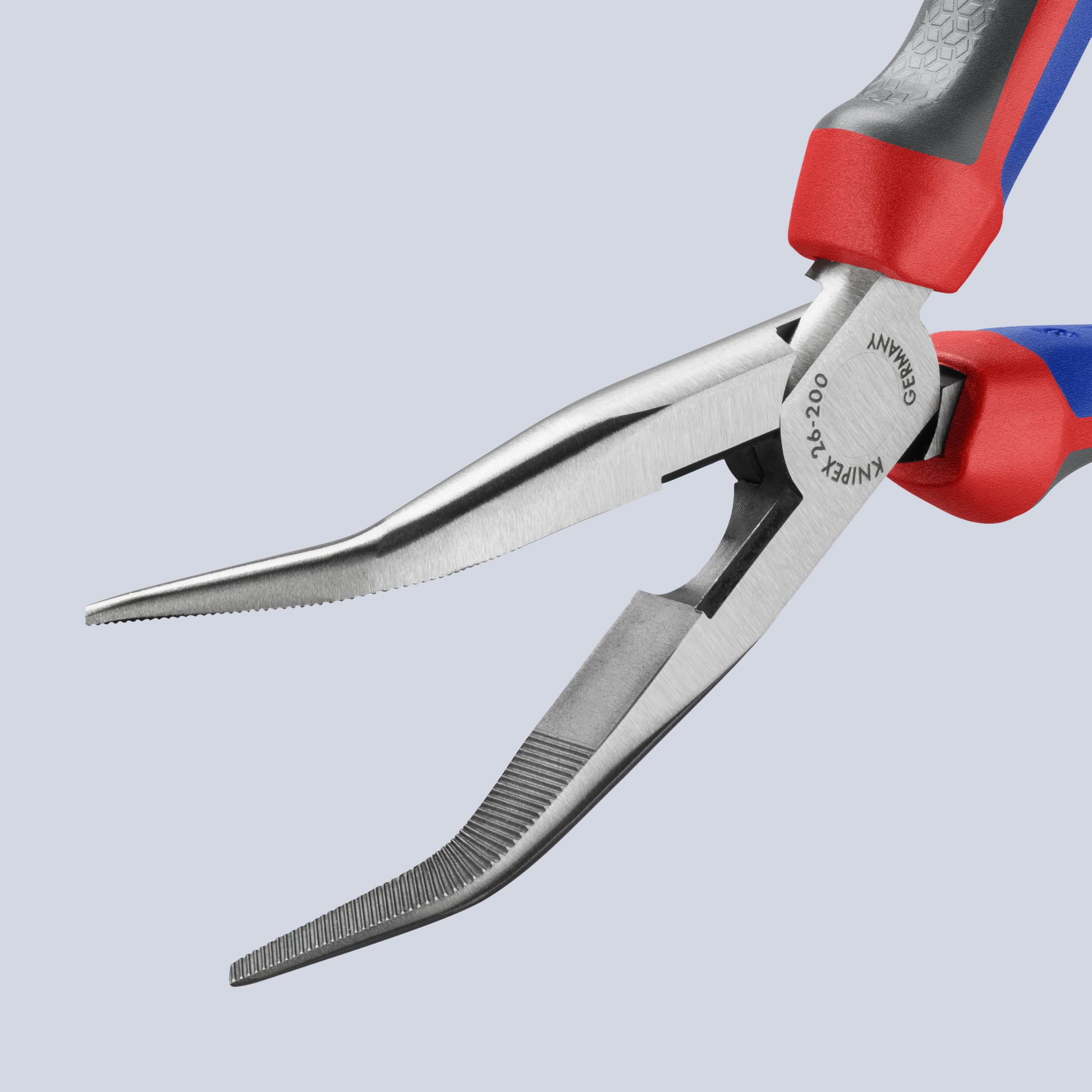 Knipex 2622200Sba en ángulo alicates de punta larga con cuchilla con agarre, 8 cm