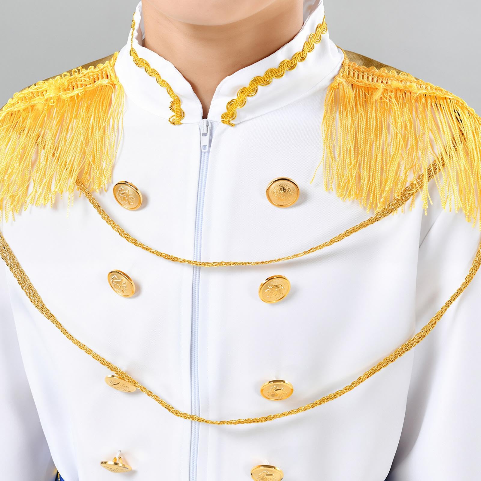Costume da Re per Bambini Costume Cosplay Halloween Con Mantello 7 Pezzi | Travestimento Cosplay Ragazzi per Vacanza Festa Celebrazione Carnevale Abbigliamento Quotidiano Palco