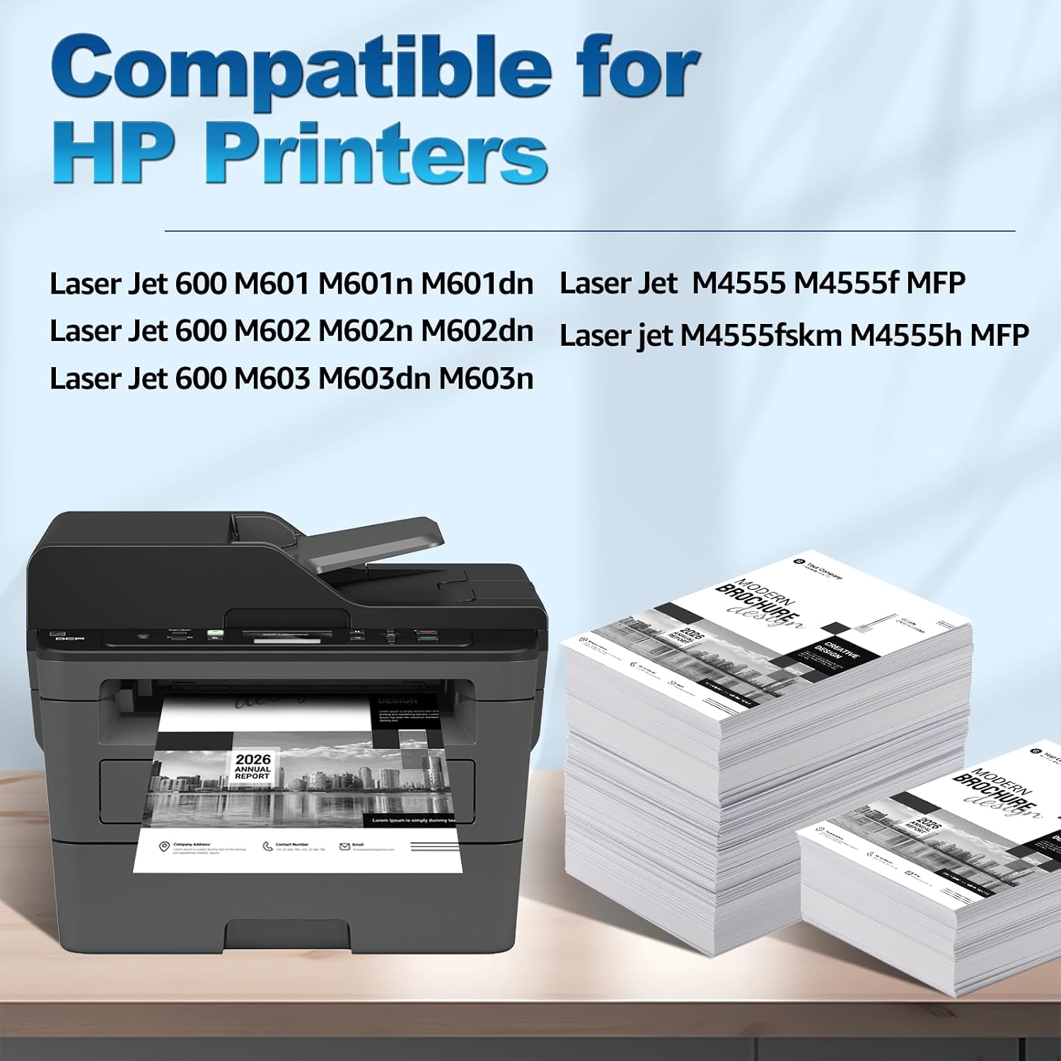 1PK 90A Compatible Toner Cartridge Replacement for HP CE390A 90A Black Toner Cartridge use for Laser Jet 600 M601 M602 M603 M601dn M4555 M4555f M4555fskm Series Printers(10000 Pages)