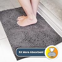 Vista 89 de Muddy Mat Tapete súper absorbente para interiores, de microfibra de secado rápido, antideslizante, para puerta principal, lavable a máquina
