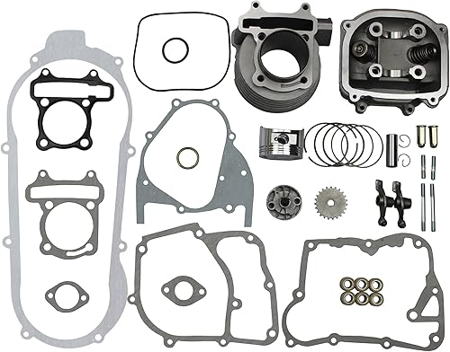 Miniatura 1 de goofit kit de Cilindro 57,4 mm de diámetro interior, 150 cc agujero, GY6 Cilindro de reconstrucción del motor Scooter chino