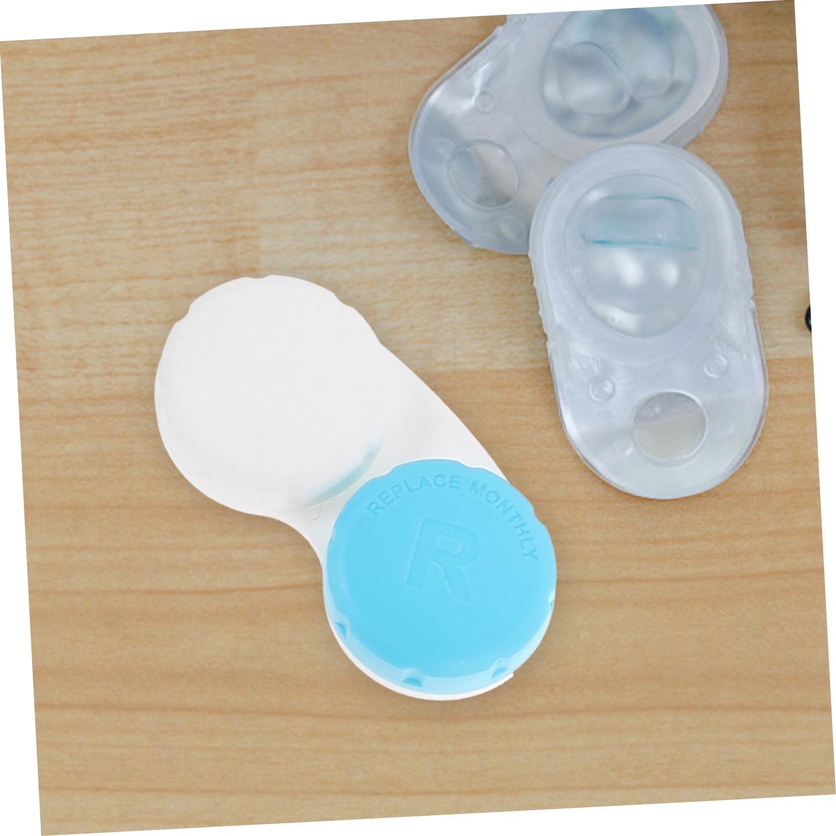 BESTYASH 5 Set Custodia Per Lenti A Contatto Organizzatore Caso Chiaro Adorabile Organizer Per Obiettivi Occhio Astuccio Porta Lenti A Contatto Da Viaggio Plastica 12 Pezzi*5