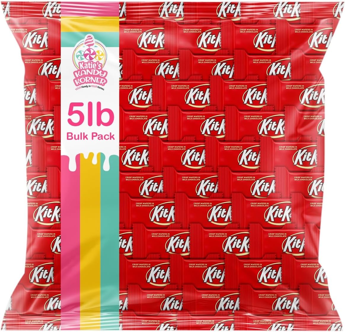 Chocolate Candy Bars, Bulk Pack of Chocolate-Covered Wafer Bars, Perfect, Tasty and Convenient Miniatures Candy for Sharing with Friends, Family and Guests - 5lb