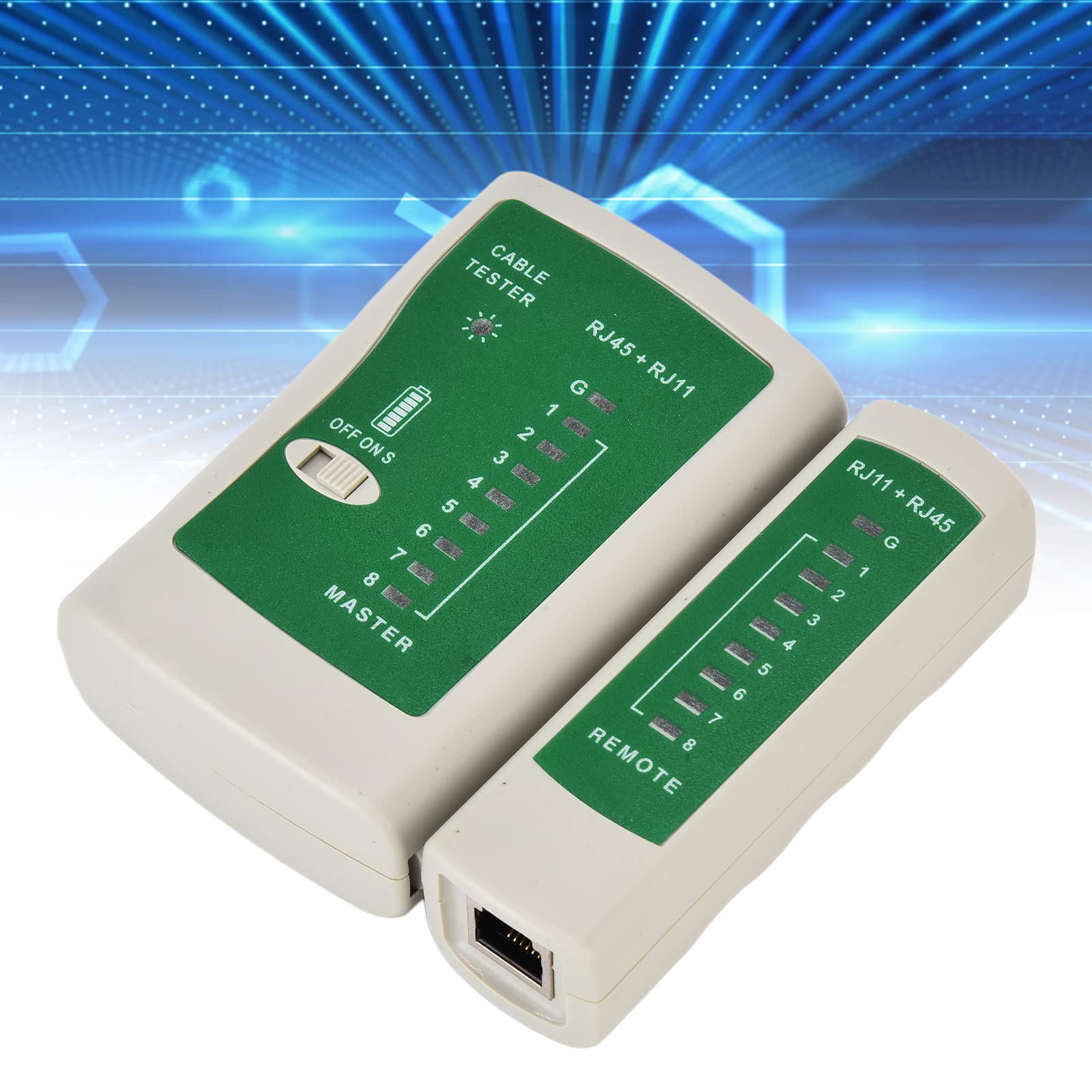 Tester per cavi, ecocompatibile stabile portatile RJ45/11 Line Finder Multifunzionale ad alta precisione per cantiere per l'ispezione della di rete
