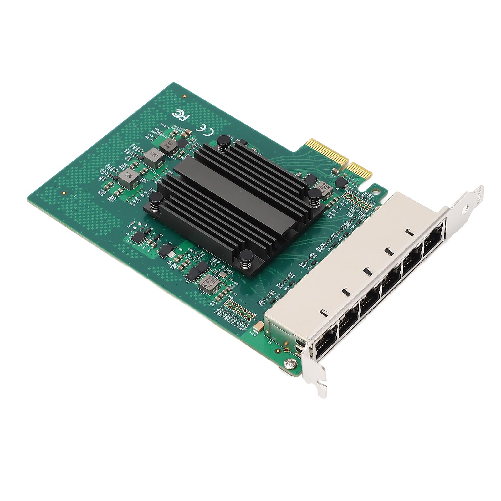Tarjeta de Red Gigabit PCIe Transmisión de Alta Velocidad de 1000Mbps para PC de Escritorio con Servidor con 6 Puertos RJ45