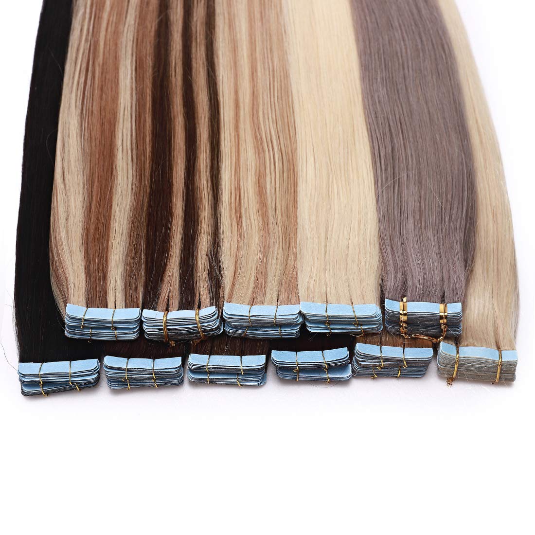 Sego 18 Inch Tape In Hair Extensions Human Hair 100g Desertcart