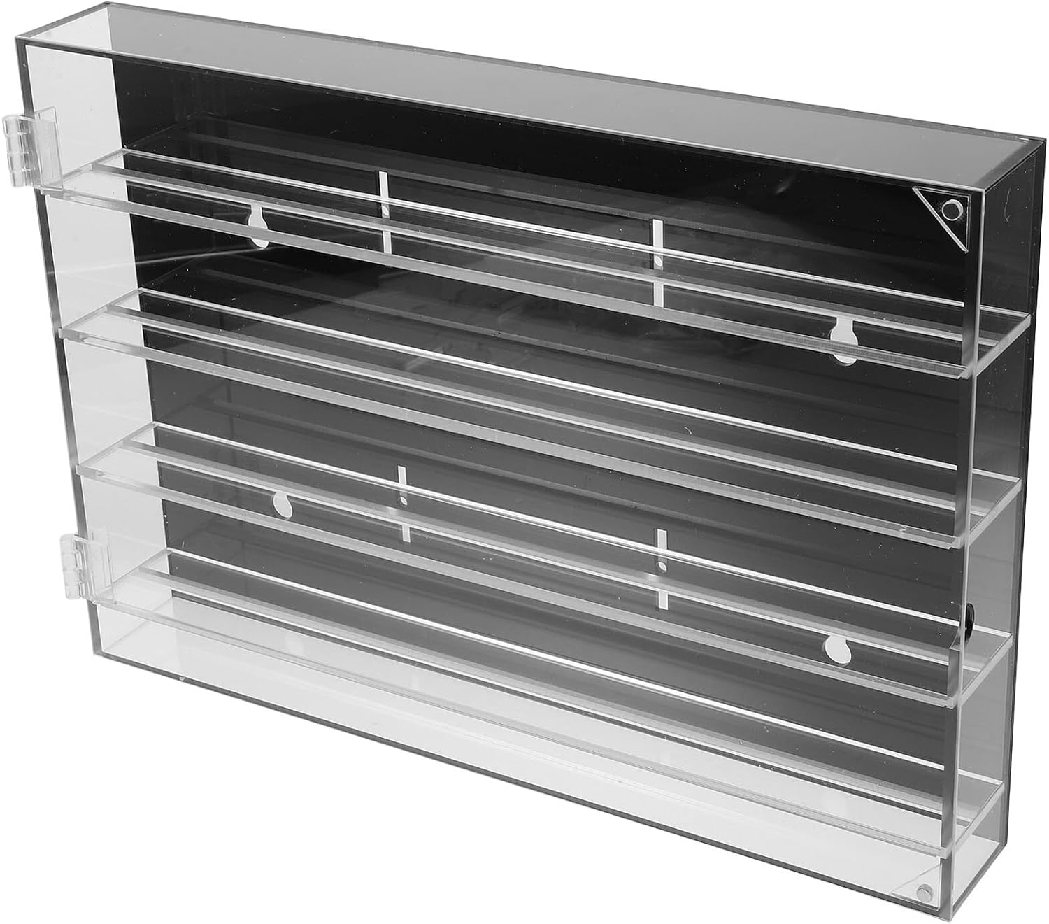 Acrylic Knife Storage Box Wall-mount Multi-layer Organizer 13.76x9.43x1.89" Compact Kitchen Knife Holder Suitable for Fruit and Cutter Display