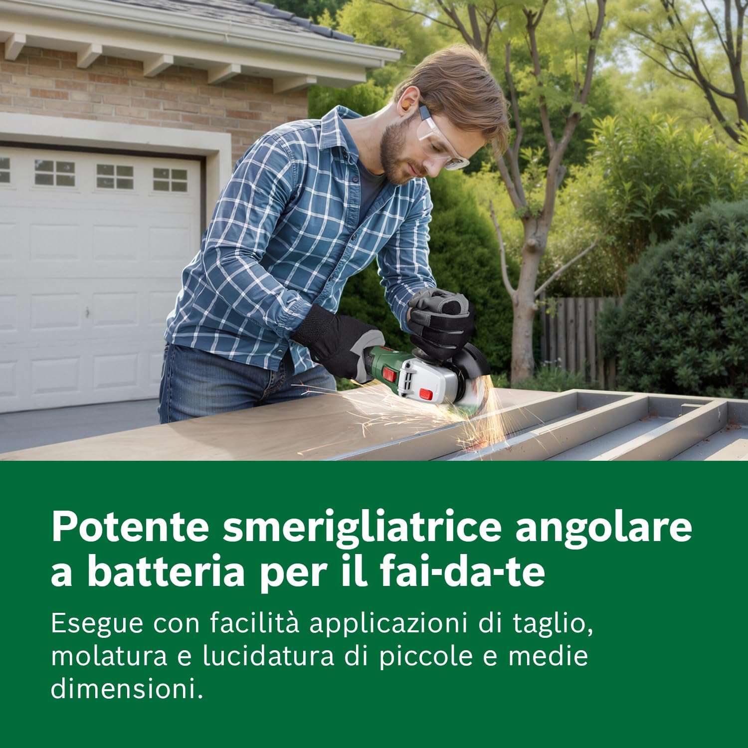 Bosch 18V System Smerigliatrice angolare a batteria PWS 18V-70 (Per lavori di taglio e smerigliatura di piccole e medie dimensioni; diametro del disco abrasivo: 125 mm)