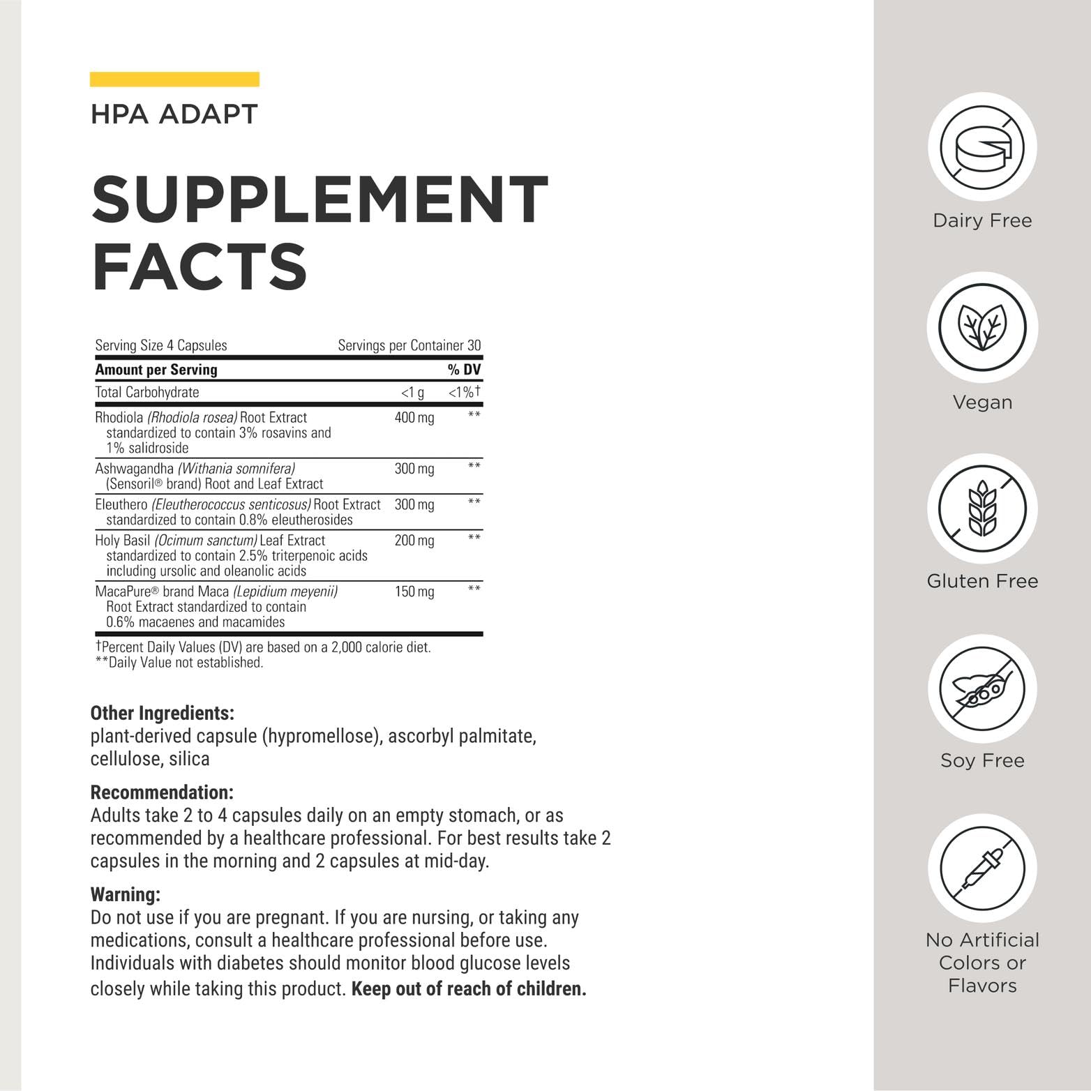 Integrative Therapeutics HPA Adapt, 120 Capsules — Amazon image 3