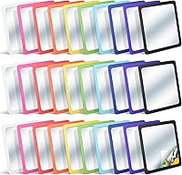 Vista 13 de Dandat 10 Pcs Small Mirrors for Kids 6 x 6 Inch Unbreakable Shatter Proof Mirror Acrylic Square Unbroken Reflector for School Classroom Craft DIY