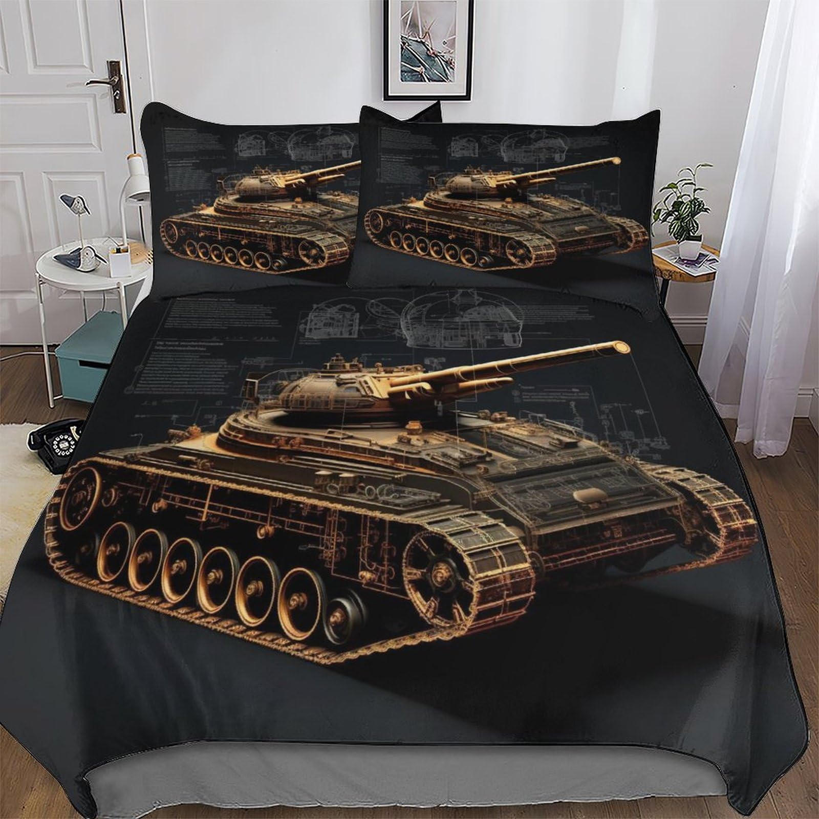 Parure de lit housse de couette 220x240 enfants et adultes en microfibre résistante et douce.