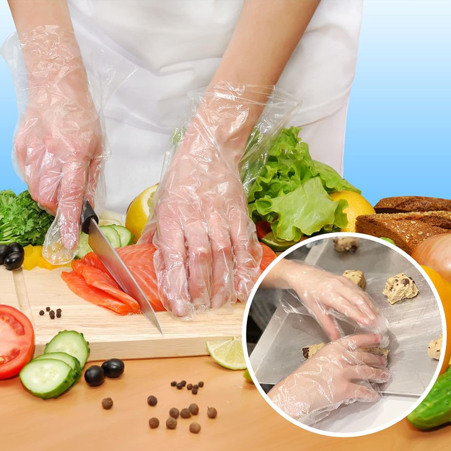 Glovies - Women's Multipurpose Disposable Project Work Food Prep Gloves for Adults - 100 Count