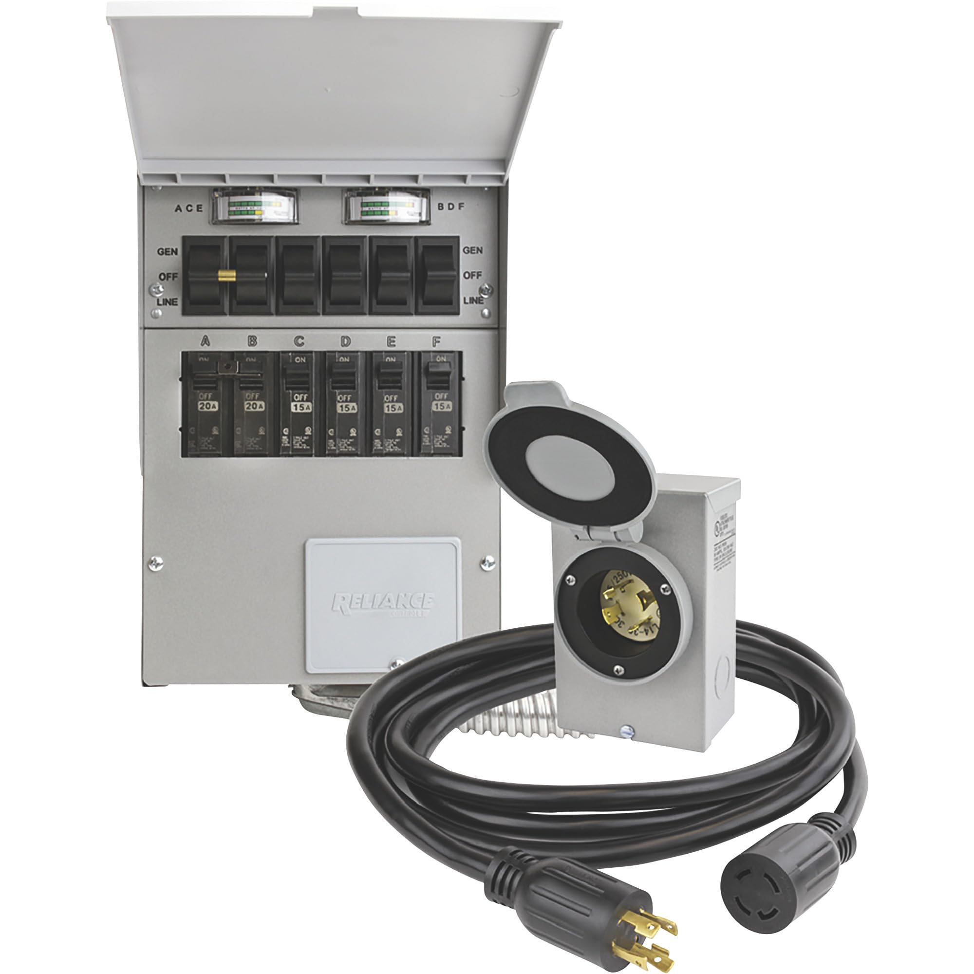 Reliance Controls 30A 6-Circuit Transfer Switch Kit