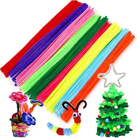Limpadores de cachimbo 300 peças de 30 cores coloridas hastes de chenille para arte e artesanato faça você mesmo, suprimentos de artesanato infantil, hastes de chenille, decorações