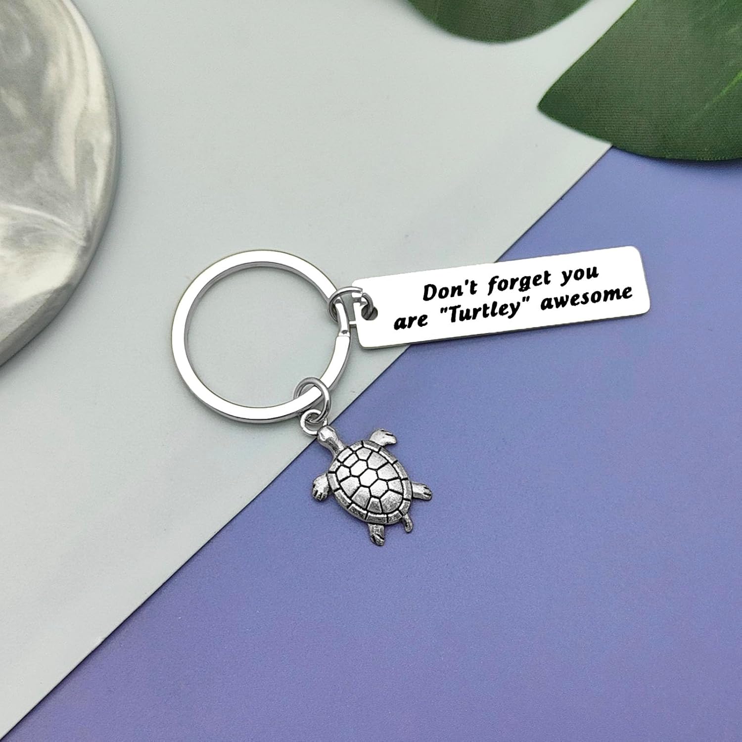 Vadaka 6Pcs Turtle Inspirational Keychain Turtle Lover Gift Encouragement Jewelry Sea Ocean Gift for Women Motivational Present Keychain for Daughter Girls Birthday Graduation Present - Image 5