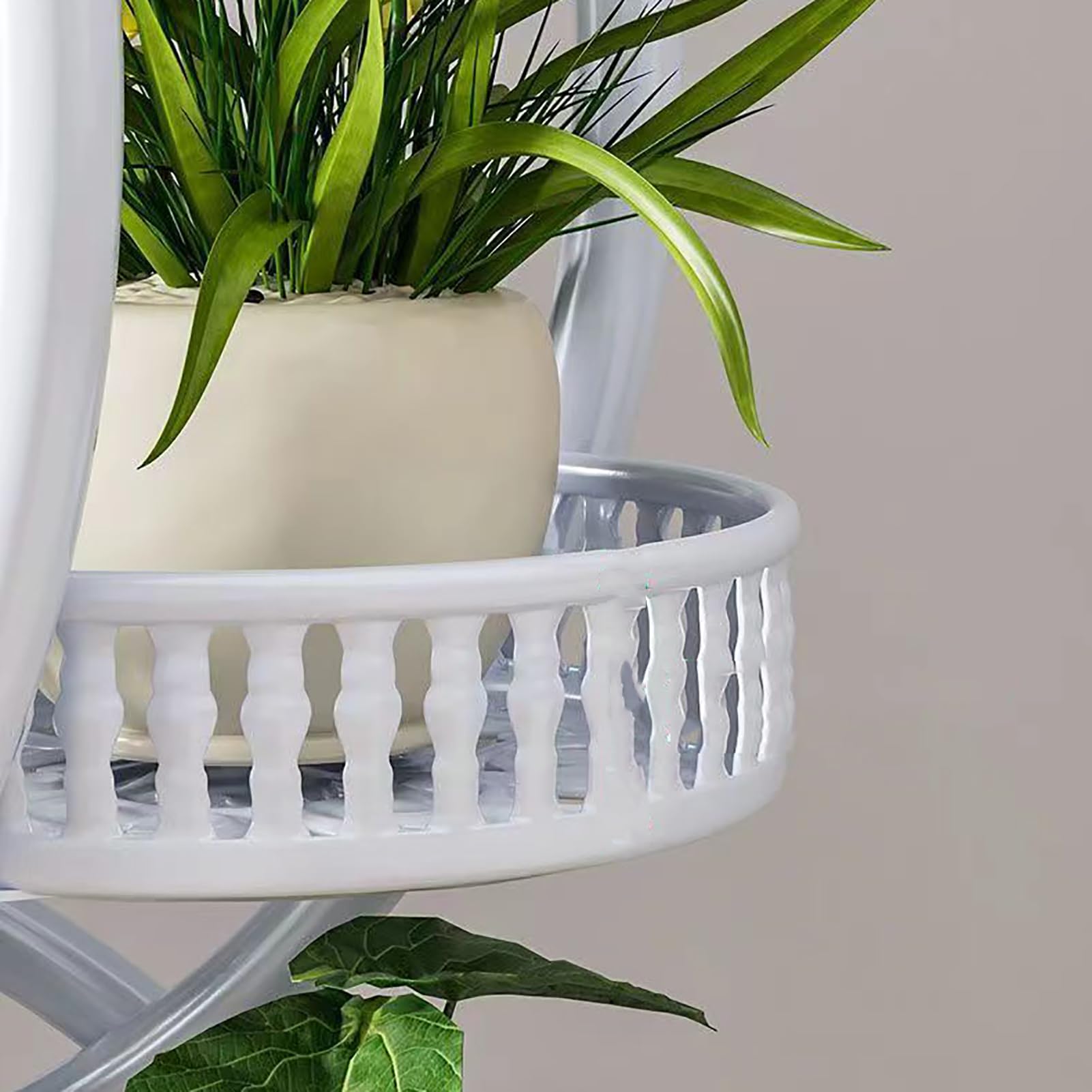Metall-Pflanzenständer Indoor, Als Blumentreppe mit Mehrschichten, Blumenständer aus Metall Schwerlast Drinnen und Draußen, für Indoor, Outdoor, Balkon, Wohnzimmer, Blumentopf