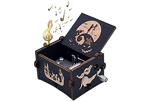 Keast Funny Wooden Hand Crank Music Box -- This is Halloween