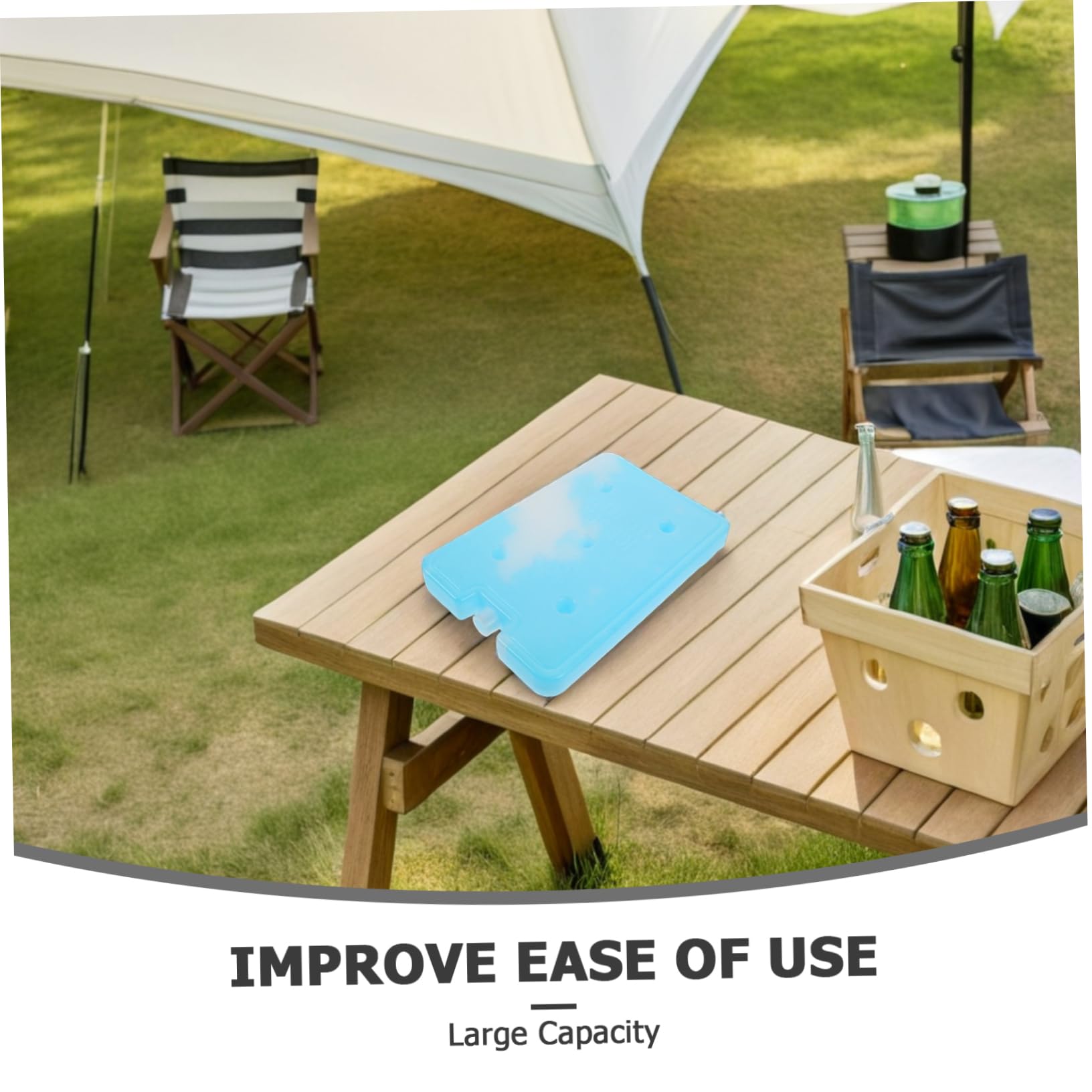 TOYANDONA Ice Packs Large Capacity Reusable Cooler Blocks for Extended Freshness Outdoor Food Storage