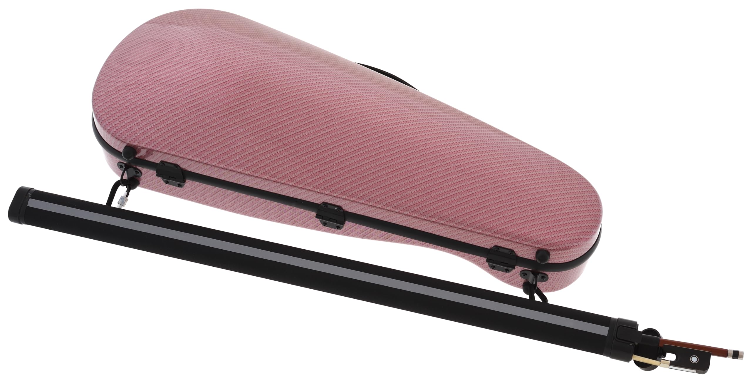 Geigenkoffer Fiberglass 4/4 SlimFlight special rot M-case + Bogenkoffer